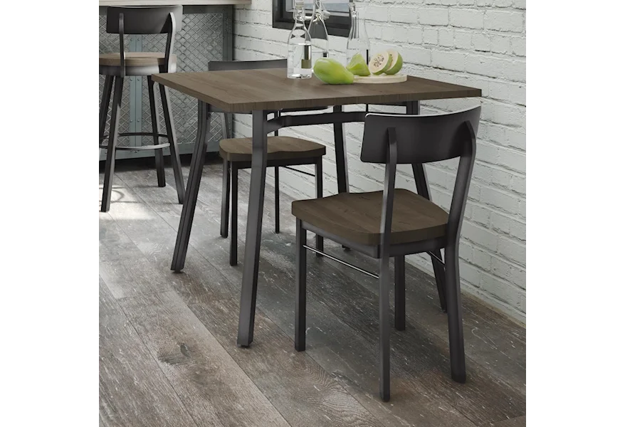 Industrial - Amisco Moris Table Set w/ Solid Birch Top by Amisco at Esprit Decor Home Furnishings
